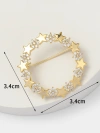 Xuhui brand premium copper plated with real gold and set with zircon starry sky, fashionable and high-quality brooch Application Scenario